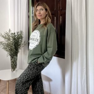 Sudadera CHOCOLATE en color verde kaki