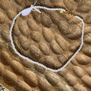 Collar perlas, cierre acero