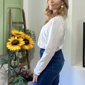 Camiseta basic algodón detalle cuello y manga