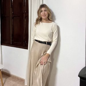 Jersey basic color blanco roto