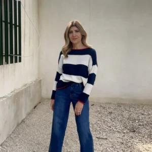 Jersey Alba rayas navy