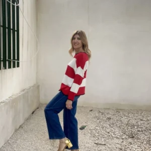 Jersey Alba rayas rojas