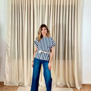 Camiseta Navy rayas verticales