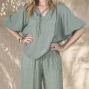 Conjunto de Lino Sage Garden