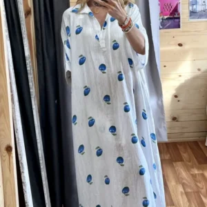 Vestido Manzanas Blue